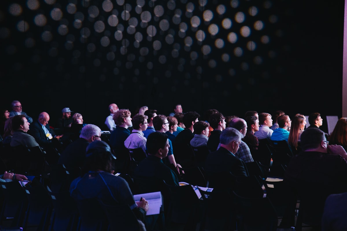 Audience at a technology conference event