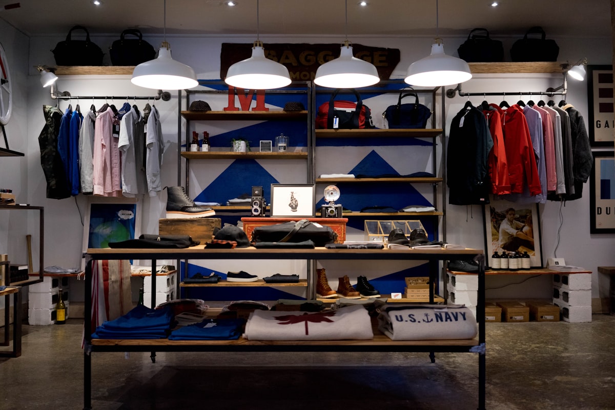 Modern retail store aisle and shopping experience